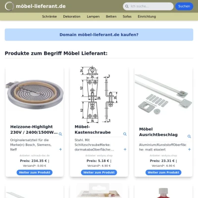 Screenshot möbel-lieferant.de