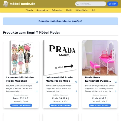 Screenshot möbel-mode.de