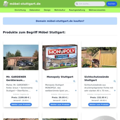 Screenshot möbel-stuttgart.de