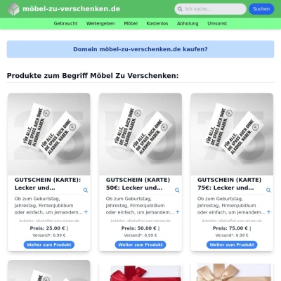 Screenshot möbel-zu-verschenken.de