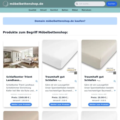 Screenshot möbelbettenshop.de