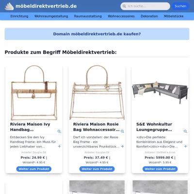 Screenshot möbeldirektvertrieb.de
