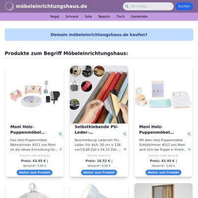 Screenshot möbeleinrichtungshaus.de