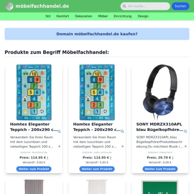 Screenshot möbelfachhandel.de
