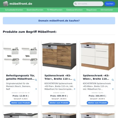 Screenshot möbelfront.de