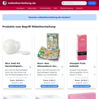 Screenshot möbelherstellung.de