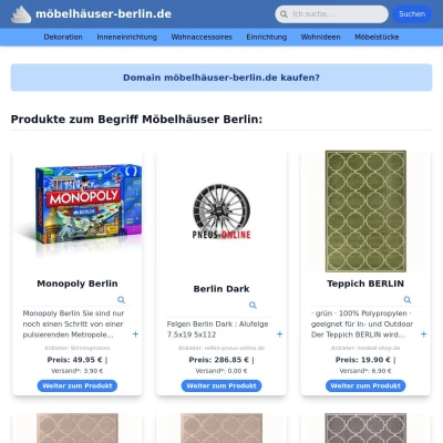 Screenshot möbelhäuser-berlin.de