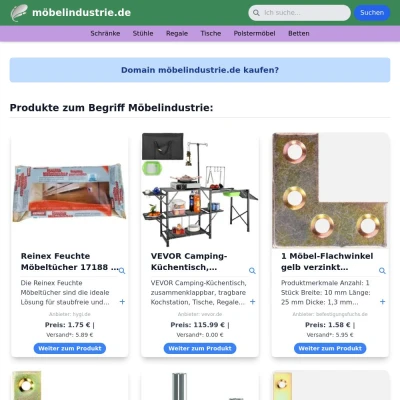 Screenshot möbelindustrie.de