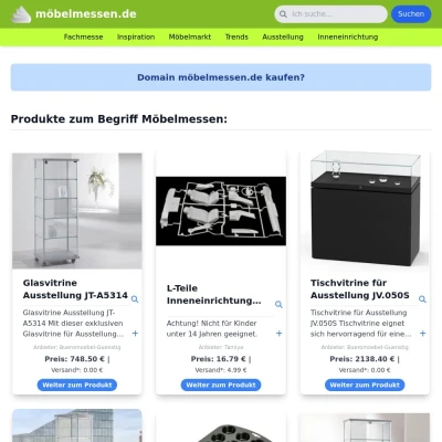 Screenshot möbelmessen.de