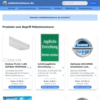 Screenshot möbelmonteure.de