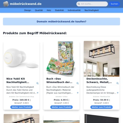 Screenshot möbelrückwand.de