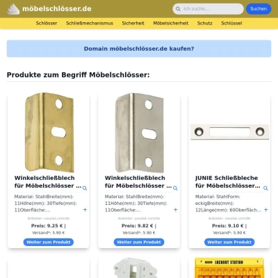 Screenshot möbelschlösser.de