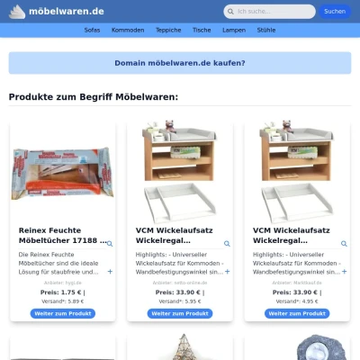 Screenshot möbelwaren.de