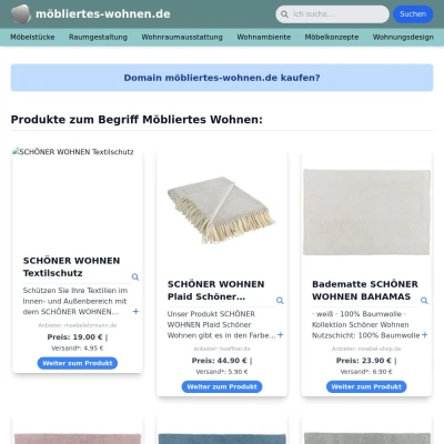 Screenshot möbliertes-wohnen.de