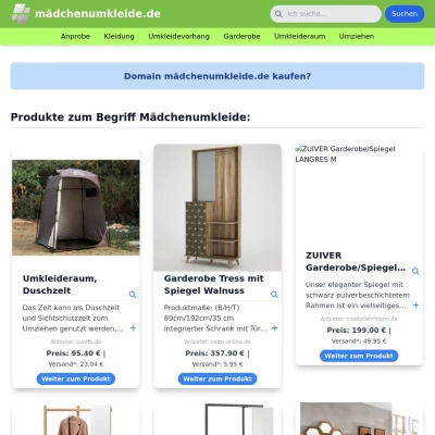 Screenshot mädchenumkleide.de