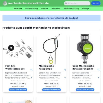 Screenshot mechanische-werkstätten.de