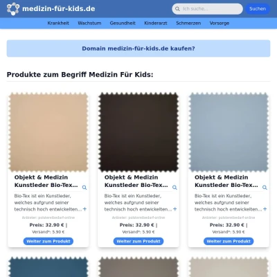 Screenshot medizin-für-kids.de