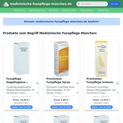 Screenshot medizinische-fusspflege-münchen.de