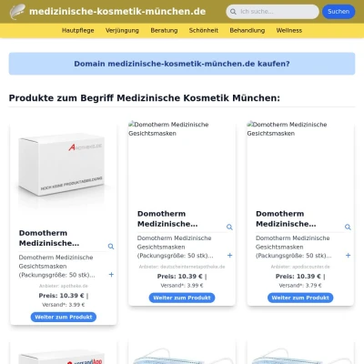 Screenshot medizinische-kosmetik-münchen.de