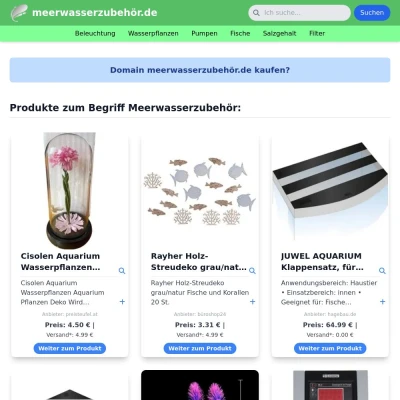 Screenshot meerwasserzubehör.de