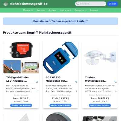 Screenshot mehrfachmessgerät.de