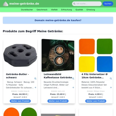 Screenshot meine-getränke.de