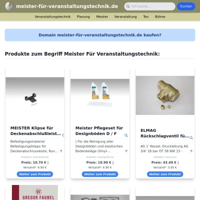 Screenshot meister-für-veranstaltungstechnik.de