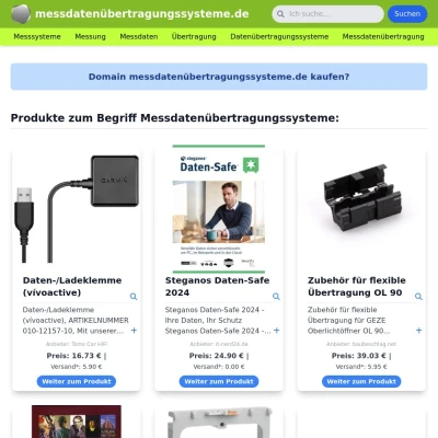 Screenshot messdatenübertragungssysteme.de