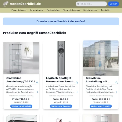 Screenshot messeüberblick.de