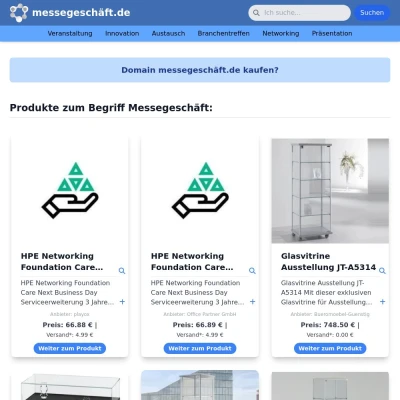 Screenshot messegeschäft.de