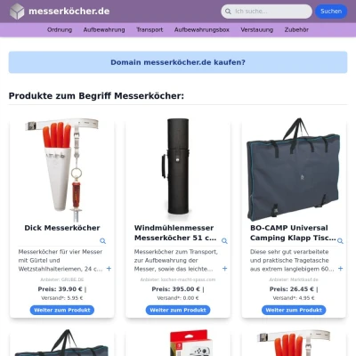 Screenshot messerköcher.de