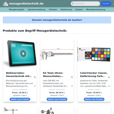 Screenshot messgerätetechnik.de
