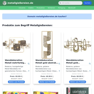 Screenshot metallgießereien.de