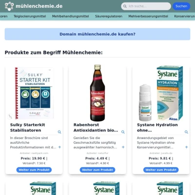 Screenshot mühlenchemie.de