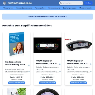 Screenshot mietmotorräder.de