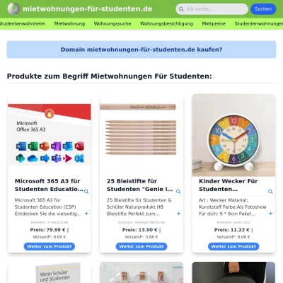 Screenshot mietwohnungen-für-studenten.de