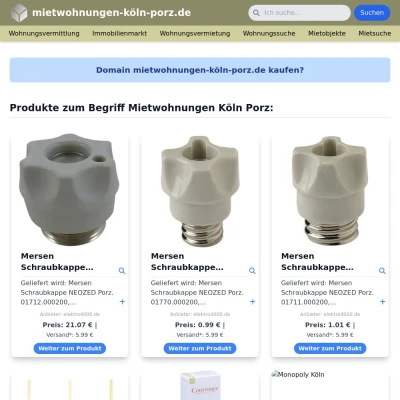 Screenshot mietwohnungen-köln-porz.de