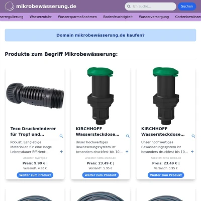 Screenshot mikrobewässerung.de