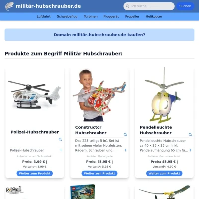 Screenshot militär-hubschrauber.de