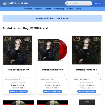 Screenshot militärarzt.de