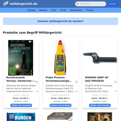 Screenshot militärgericht.de