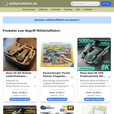 Screenshot militärluftfahrt.de