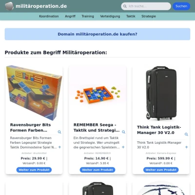 Screenshot militäroperation.de