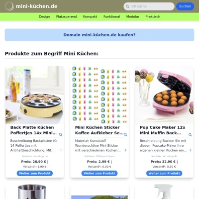 Screenshot mini-küchen.de