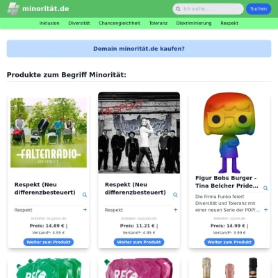 Screenshot minorität.de