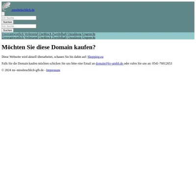 Screenshot missbräuchlich.de