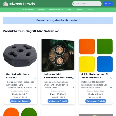 Screenshot mix-getränke.de