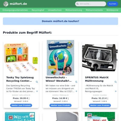 Screenshot mülfort.de