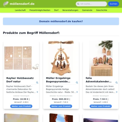 Screenshot möllensdorf.de