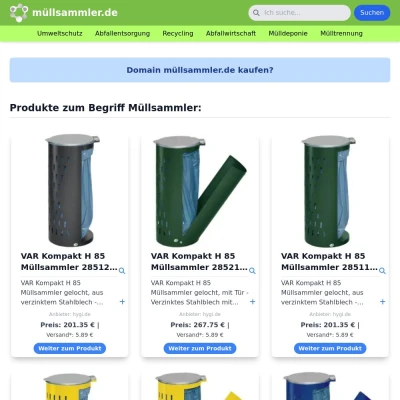 Screenshot müllsammler.de